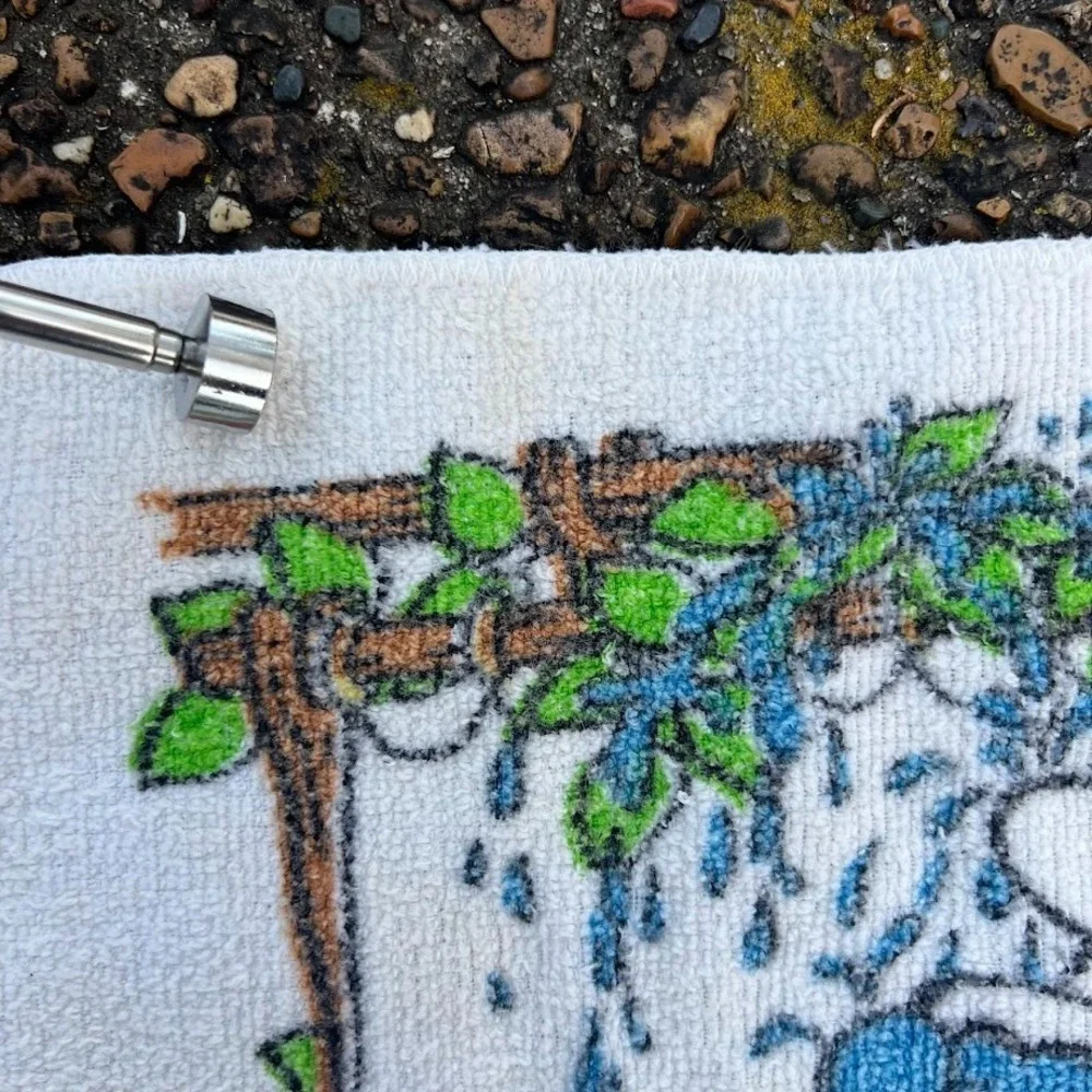 Vintage Lawtex‎ Industries Smurf Canopy Shower Wash Cloth